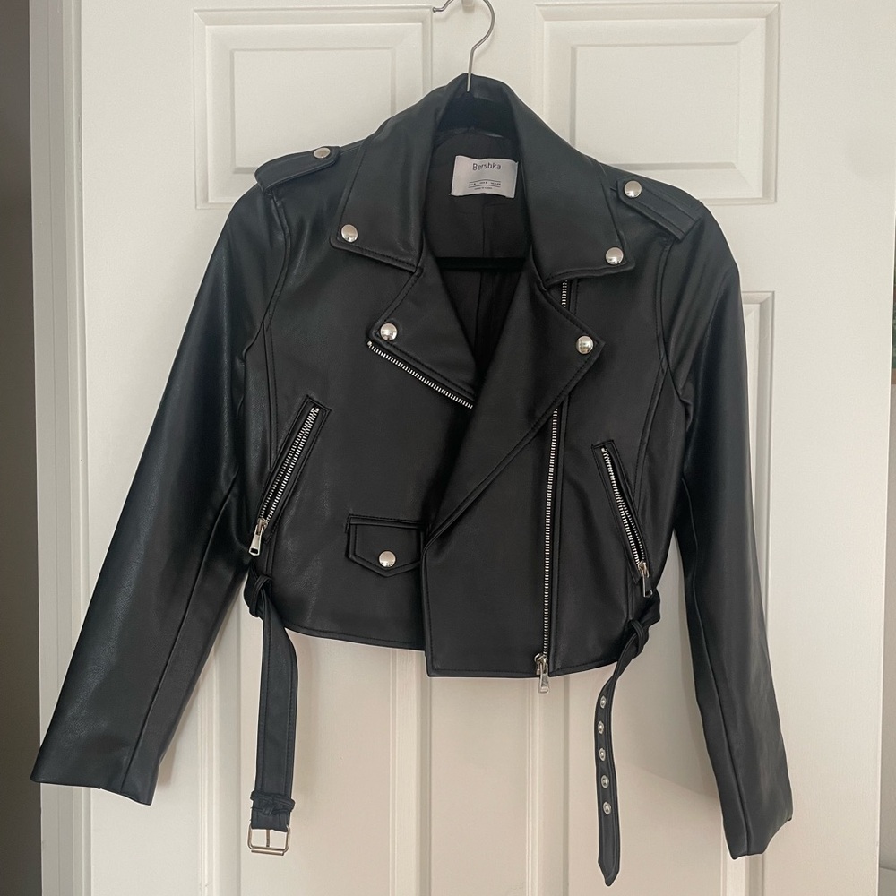 Bershka Faux Leather Jacket